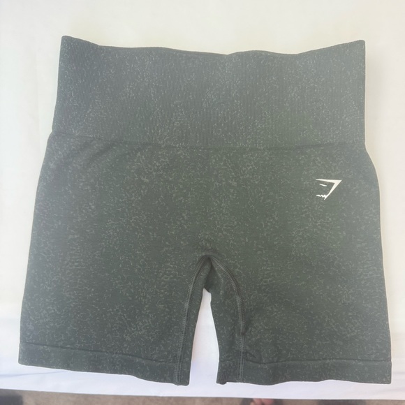 GYMSHARK ADAPT FLECK SEAMLESS SHORTS VICTORY GREEN/UNIT GREEN RARE - Picture 2 of 9